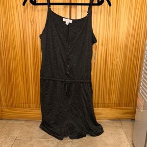 Colsie Dark Grey Super Soft Romper